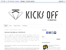 Tablet Screenshot of kicksoffblog.com
